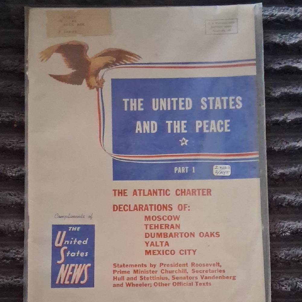 The United States and the Peace Part 1 Booklet